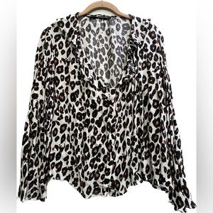 Zara | Leopard Print Blouse